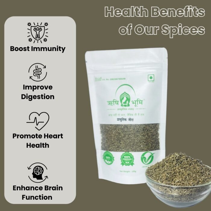 Rishi Bhoomi Natural Organic Whoole Jeera Seeds 2